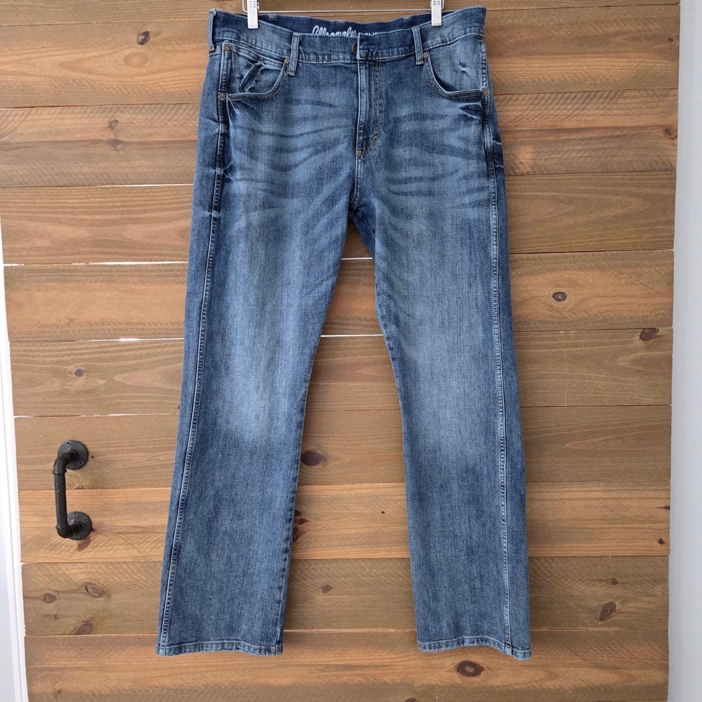 Wrangler Retro Slim Boot Jeans Blue 1077MWZGL Mens 36x34